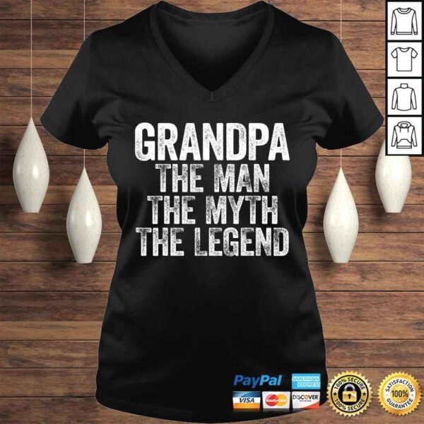 Mens Grandpa The Man The Myth The Legend TShirt - Image 2