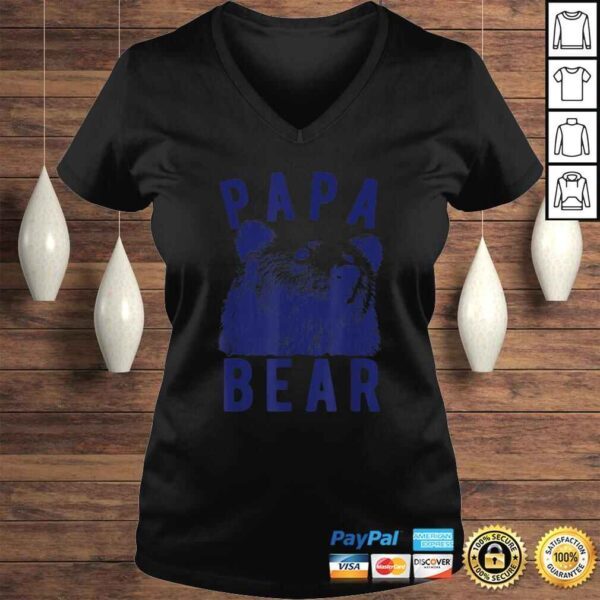 Mens Papa Bear Shirts for Men Funny Dad Father Day Gift Grandpa Gift TShirt - Image 2