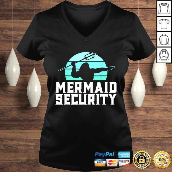 Mermaid Security Shirt Mens Boys Swimmer Dad Merdad TridenTShirt - Image 2