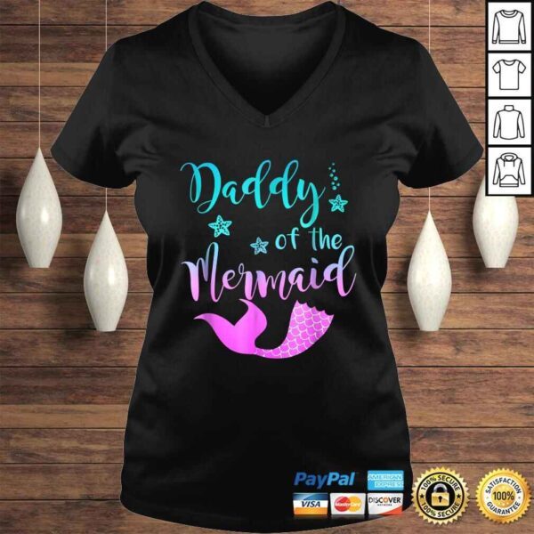 Mermaid Shirt - Daddy of the Mermaid Birthday TShirt - Image 2