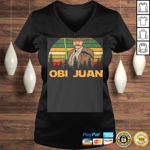 Mexican OBI Juan with Sombrero Funny Cinco De Mayo Movie Parody Star Wars TShirt - Image 2