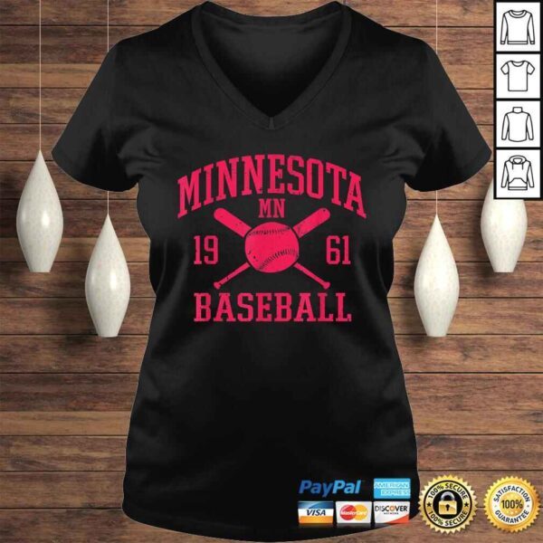 Minnesota Baseball Minneapolis Vintage Twin City Retro Shirt - Image 2