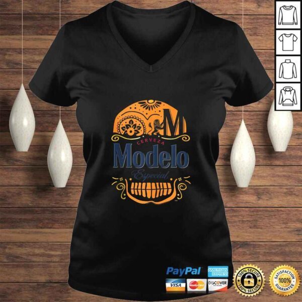 Modelo Especial Calavera Multi-Color Graphic V-Neck T-Shirt - Image 2