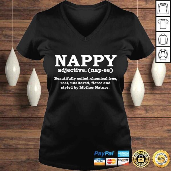 Nappy Hair Definition Natural Hair Pride Locs Kinky Shirt - Image 2