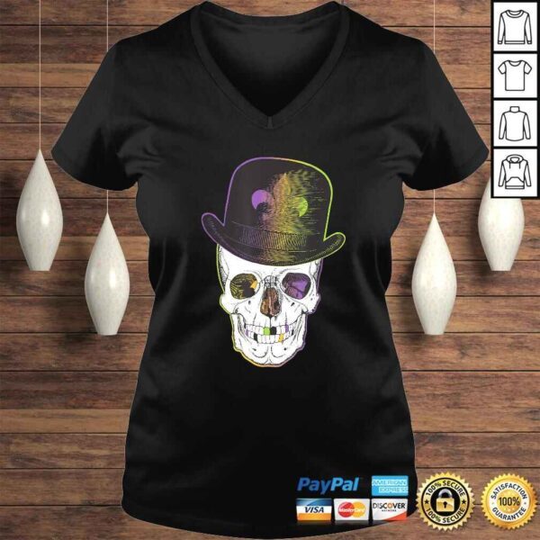 New Orleans Creole Voodoo Skull Halloween TShirt - Image 2