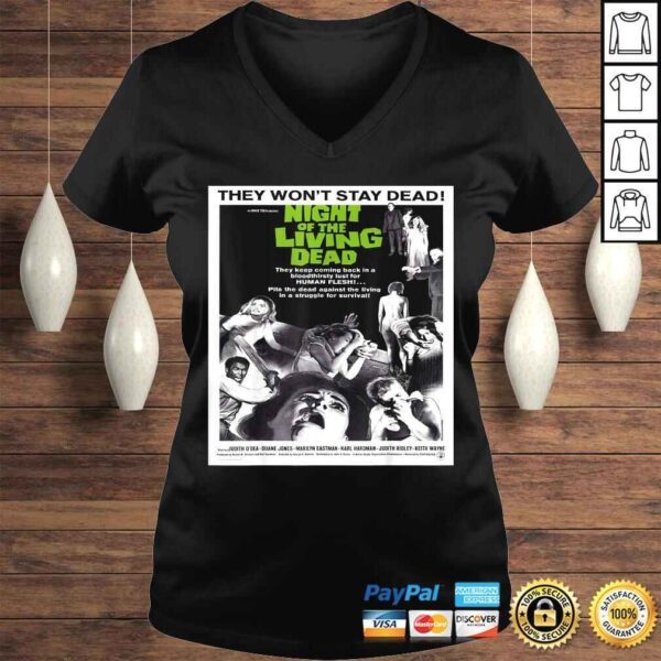 Night of Living Dead - Vintage Zombie Movie TShirt - Image 2