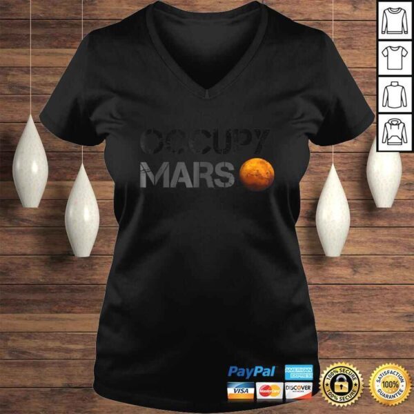 Occupy Mars V-Neck T-Shirt - Image 2