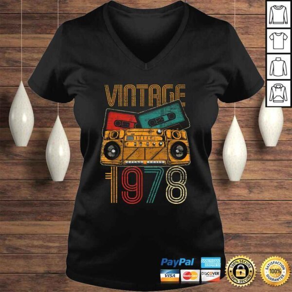 Official 42nd Birthday Gifts - Years Old Vintage 1978 Shirt - Image 2