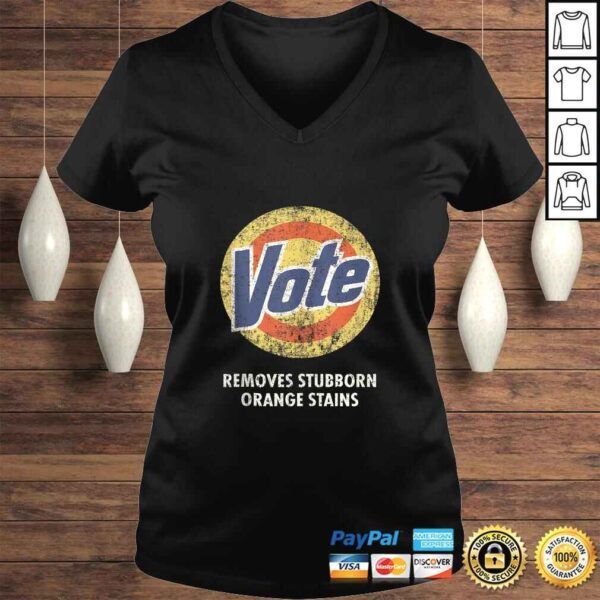 Official Anti-Trump Vote Detergent Funny Vintage TShirt - Image 2