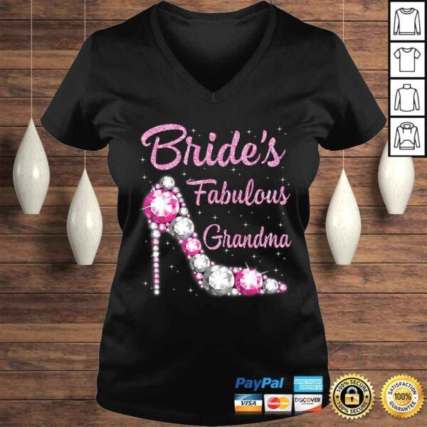 Official Bride's Fabulous Grandma Happy Wedding Marry Vintage Gift Top - Image 2