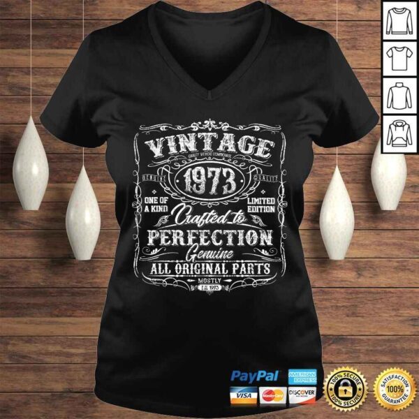 Official Classic 47th birthday gift Vintage 1973 Shirt for men women TShirt - Image 2