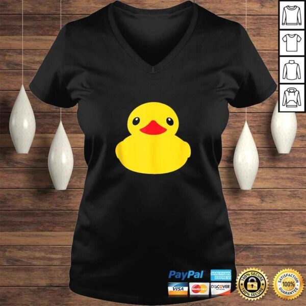 Official Cute Duck Shirt - Yellow Rubber Ducky Emoji Shirt - Image 2