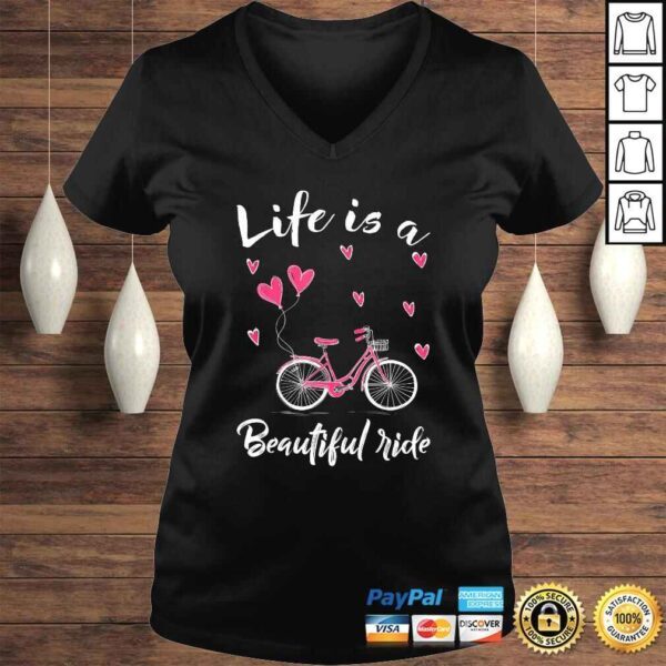 Official Cycling Life Is A Beautiful Ride Bicycle Gift Top - Image 2