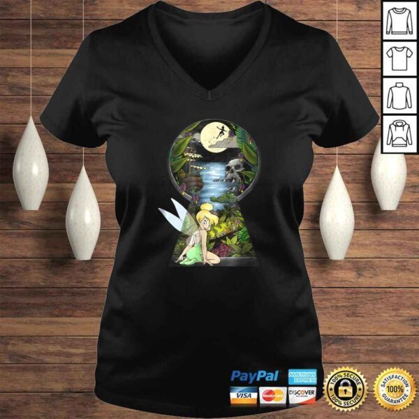 Official Disney Peter Pan Tinkerbell Keyhole Graphic Shirt - Image 2