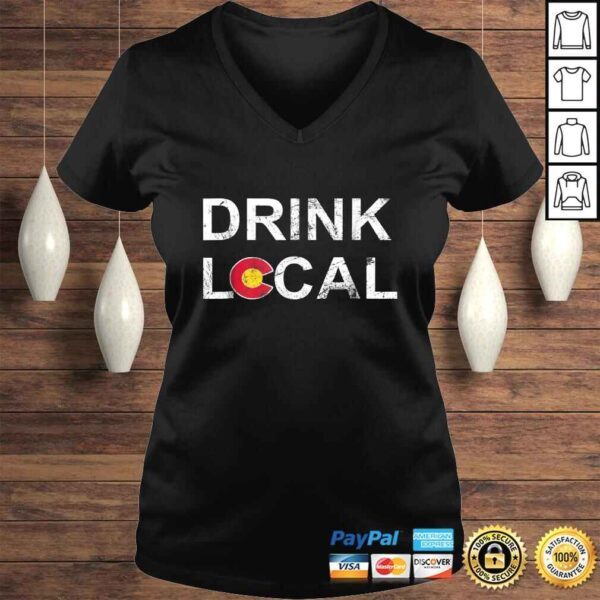 Official Drink Local Colorado Brewery Craft Beer TShirt Gift - Image 2