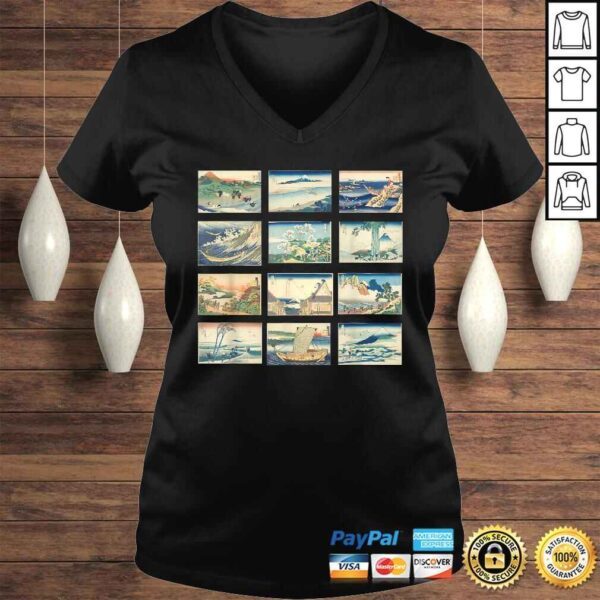 Official Famous Vintage Japanese Art Classics Katsushika Hokusai TShirt Gift - Image 2