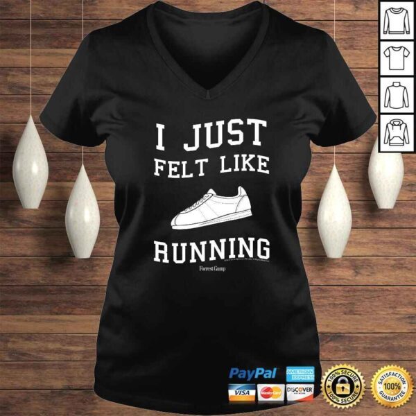 Official Forrest Gump I Just Felt Like Running Quote TShirt Gift - Image 2