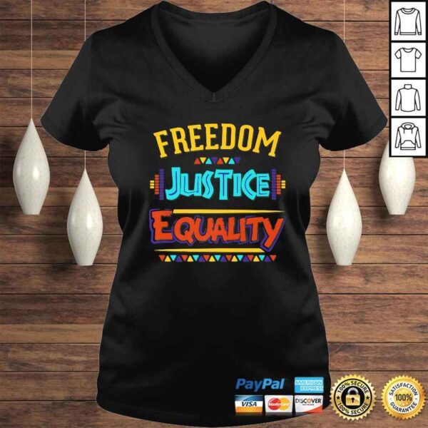 Official Freedom Justice Equality Funny Vintage Motivational Gifts Gift Top - Image 2