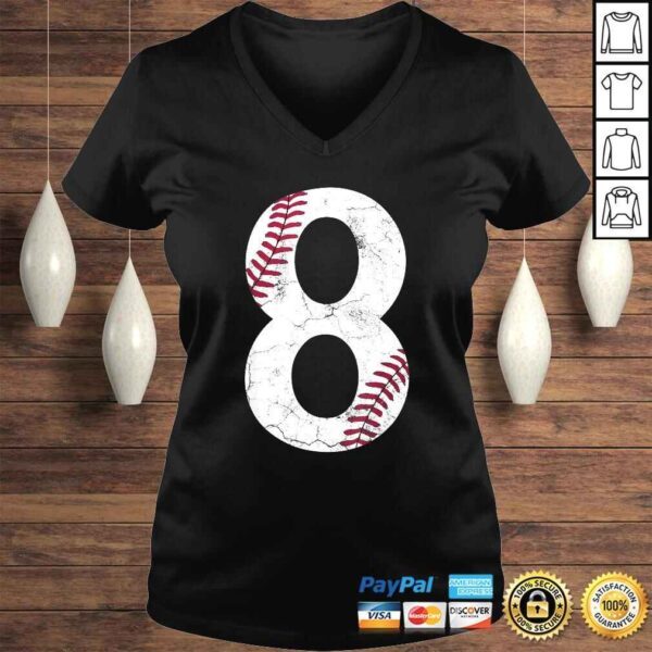 Official Happy Birthday 8th 8 Year Old Baseball Gift Boys Eight 2012 Tee T-Shirt - Image 2