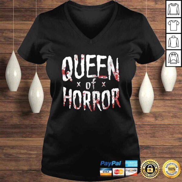 Official Horror Movie Fan Gift - Halloween Horror Queen Shirt - Image 2