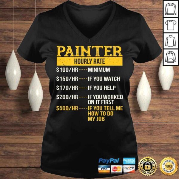 Official Hourly Rate Shirt for Painters & Decorators, Handyman Shirt - Image 2