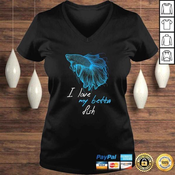 Official I Love My BETTA Fish TShirt - Image 2