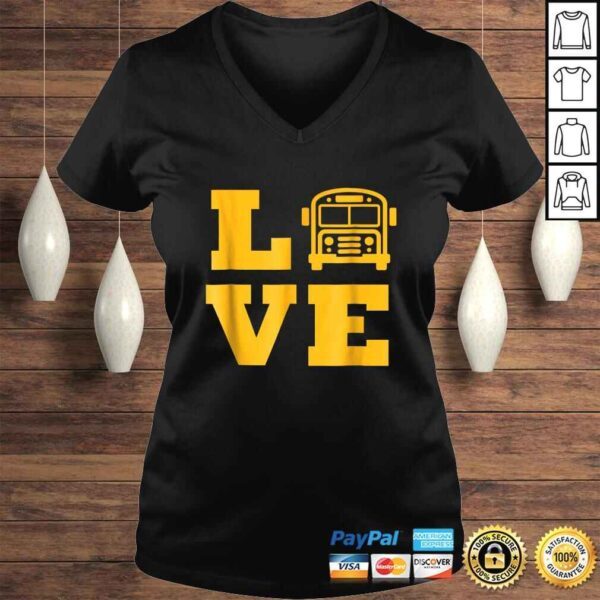 Official I Love School Buses Shirt, School Bus Lovers Tee T-Shirt - Image 2