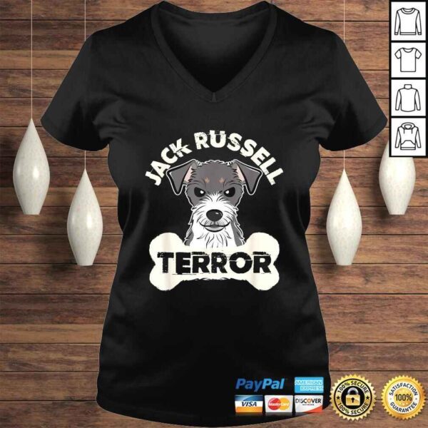 Official Jack Russell Terrier Gifts Funny Dog Pun Jack Russell Terror TShirt - Image 2