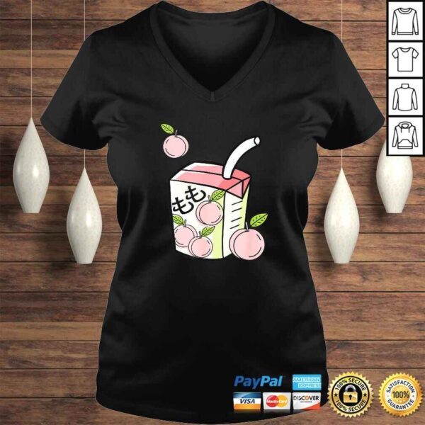 Official Japanese Juice Box Peach Juice kanji TShirt - Image 2