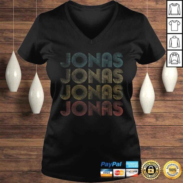 Official Jonas first given name pride vintage distressed Shirt - Image 2