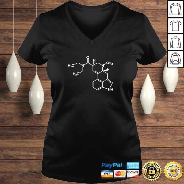 Official LSD Molecule Costume Shirt - White Design Tee Shirt - Image 2