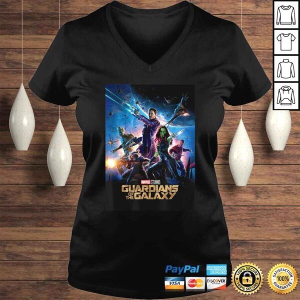 Official Marvel Studios Guardians Of The Galaxy Movie Graphic Shirt - Image 2