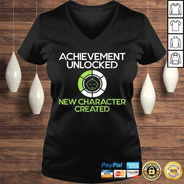 Official Mens Character Created New Dad Pregnancy Announcement Gamer Shirt - Image 2