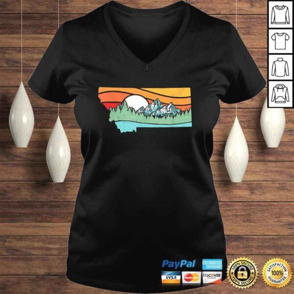 Official Montana Outdoors Retro Mountains & Nature Graphic TShirt Gift - Image 2