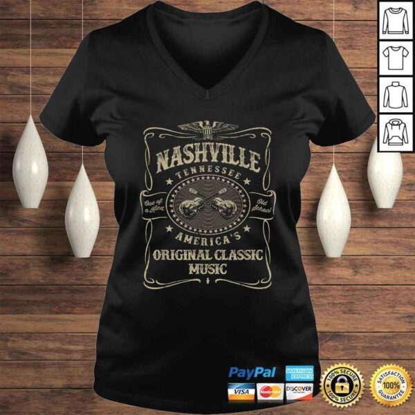 Official Nashville Music City USA Vintage Tee T-Shirt - Image 2