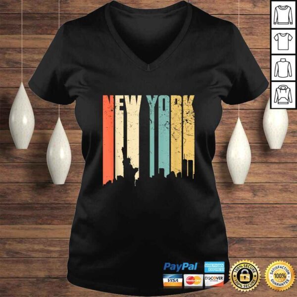 Official New York Retro Skyline City Shirt - Image 2