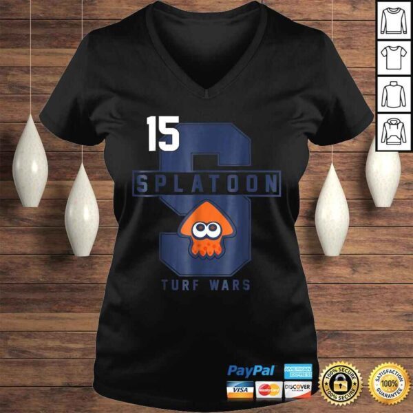 Official Nintendo Splatoon College Letter Turf Wars Graphic Shirt - Image 2