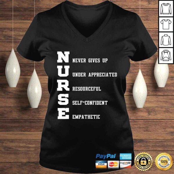 Official Nurse Gift - Nurse Never Gives Up Under Appreciated TShirt - Image 2