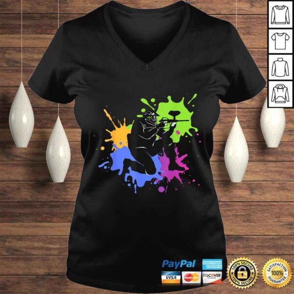 Official Paintball Team Shooting Sport and Player Splash Gift TShirt - Image 2