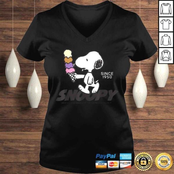 Official Peanuts Snoopy Ice Cream Cone TShirt - Image 2