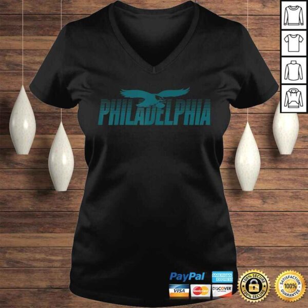 Official Philadelphia Football Vintage Philly Retro Eagle Gift Top - Image 2