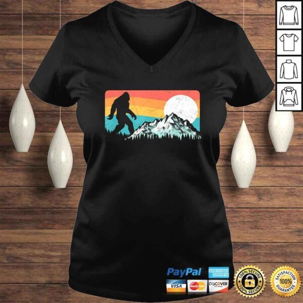 Official Retro Bigfoot Silhouette Rocky Mountains Tee T-Shirt - Image 2