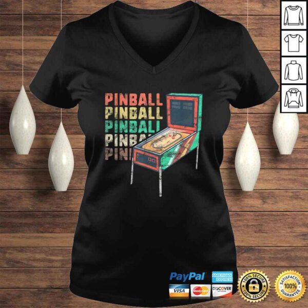 Official Retro Pinball Machine Shirt Women Men Gamer Geek Vintage Shirt - Image 2