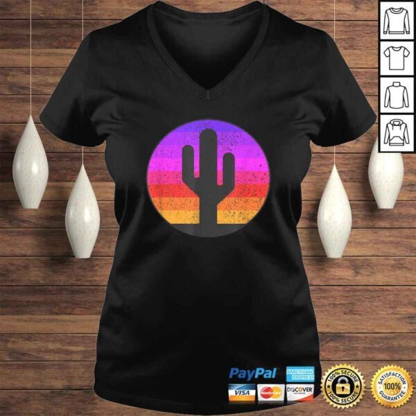 Official Saguaro Cactus Shirt - Cactus SunseShirt Men And Women Tee T-Shirt - Image 2