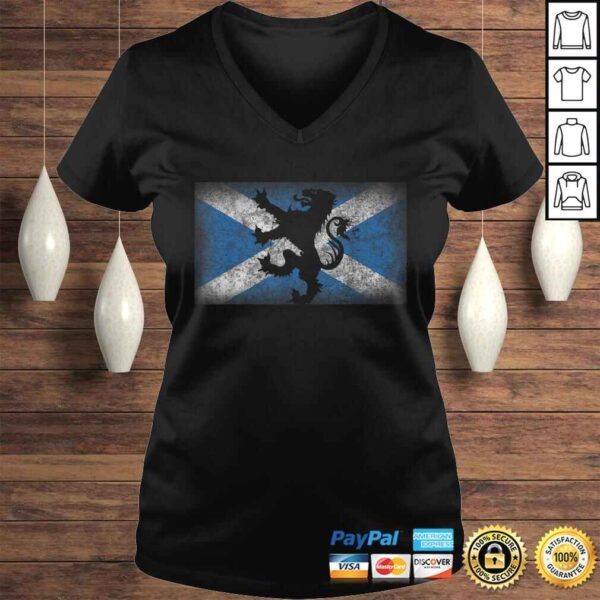 Official Scotland Flag Lion Rampant Scottish Pride Flag Gift TShirt - Image 2