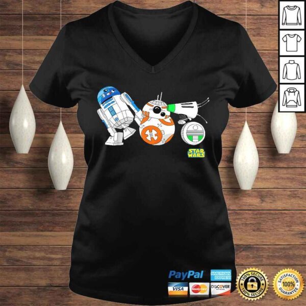 Official Star Wars The Rise Of Skywalker Cartoon Droid Lineup TShirt Gift - Image 2