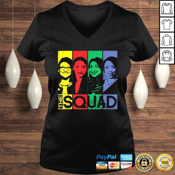 Official THE SQUAD AOC Ilhan Omar Tlaib Pressley FeminisTShirt - Image 2