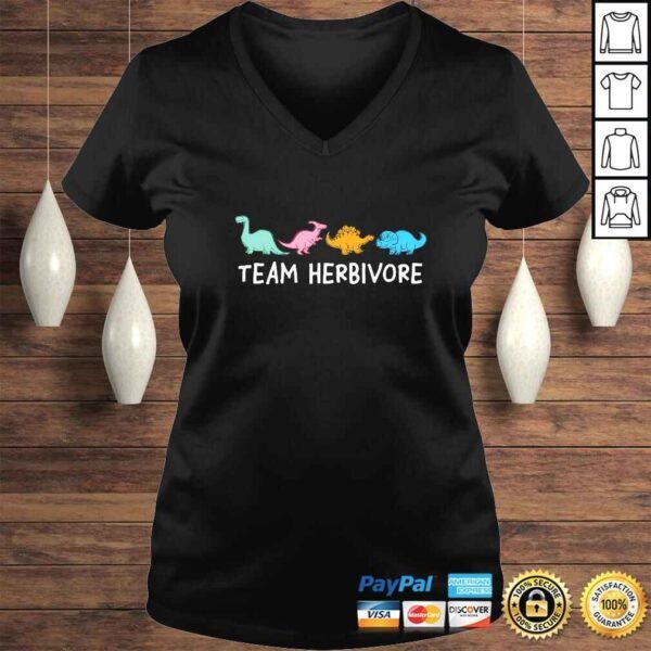 Official Team Herbivore Dinosaurs Vegan TShirt - Image 2