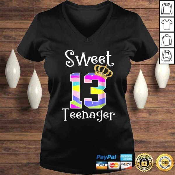 Official Teenager Shirt -13th Birthday Gift- Sweet 13 Tee - Image 2