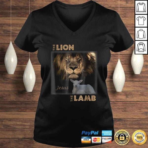 Official The Lion And The Lamb Jesus Gift Top - Image 2